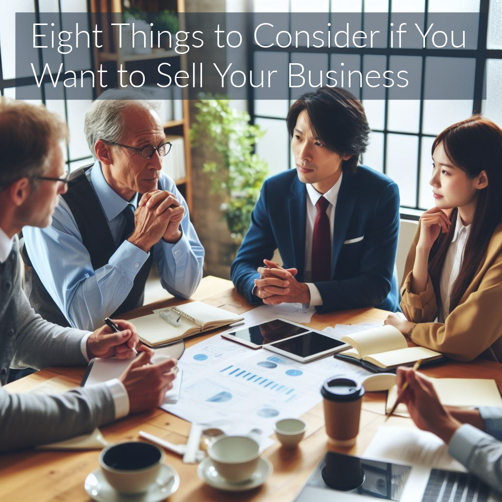 Eight Things to Consider if You Want to Sell Your Business